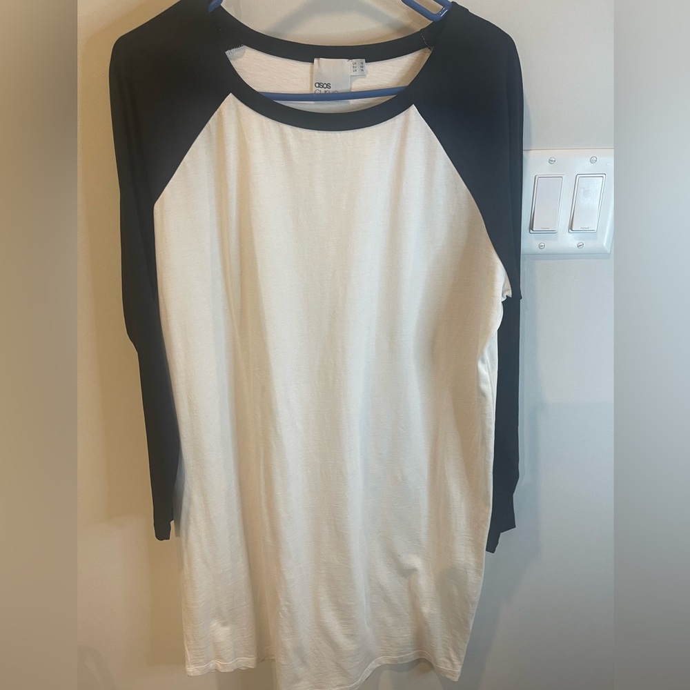 Baseball sleeve dress